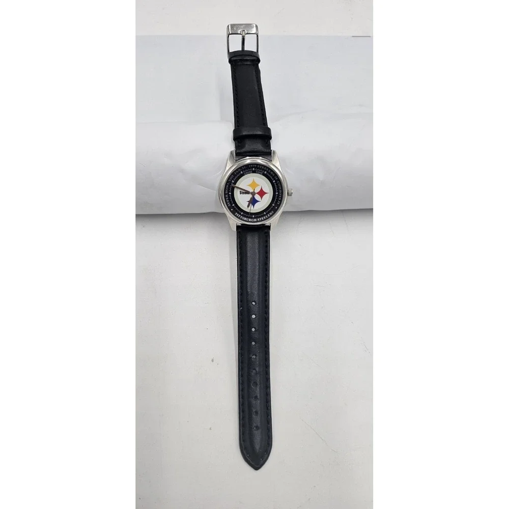 NFL Pittsburgh Steelers Vintage 3 Piece Silver Tone Watch Collection Football